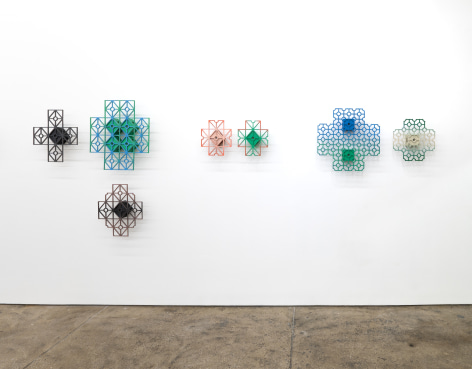 Edra Soto, &quot;por la se&ntilde;al | by a signal&quot; Installation View Morgan Lehman Gallery, 2024