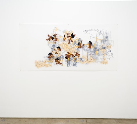 David Rios Ferreira:&nbsp;Gesture for want and tears for all that is dark, 2020, (installation view)