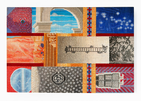 James Gold Collage Mosaic, 2024