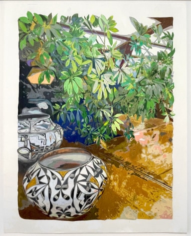 Naomi Kawanishi Reis, pots and plants (Frank Lloyd Wright&#039;s Living Room), 2019