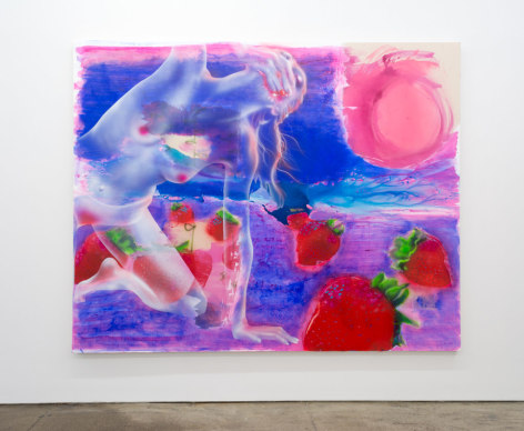 Emilie Stark-Menneg: Strawberry Moon, 2021, (installation view)