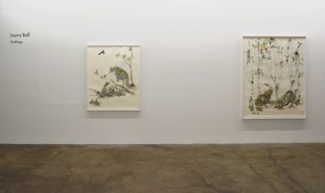 Installation view of Laura Ball: Endlings