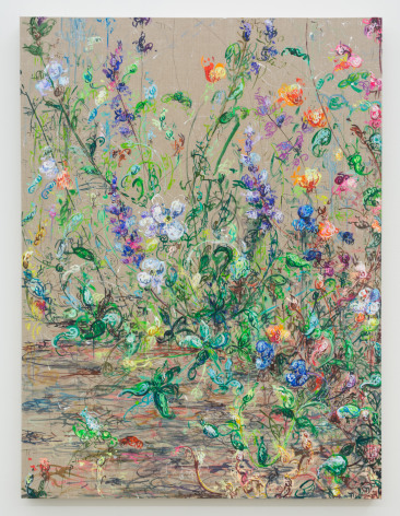 Kysa Johnson, Ghosts In Common - Necessary Beauty - Subatomic Decay Patterns and Farm Flowers 1, 2023