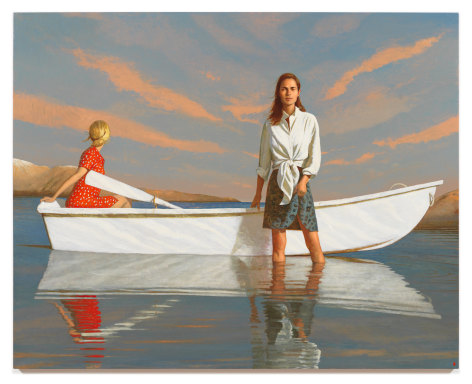 The Cove, 2022, Oil on linen, 80 x 100 inches, 203.2 x 254 cm, MMG#34810