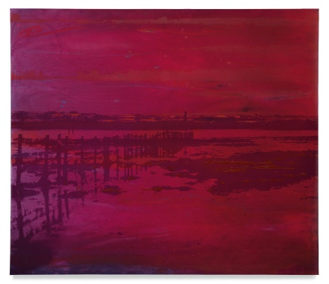 Duggans Bay, 2022, Mixed medium on canvas, 59 x 68 1/2 inches, 150 x 174 cm, MMG#34329