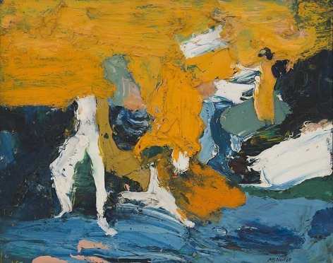 George McNeil, &quot;Landscape Motif,&quot; 1969, Oil on panel, 16 x 20 inches, 40.6 x 50.8 cm, A/Y#17728