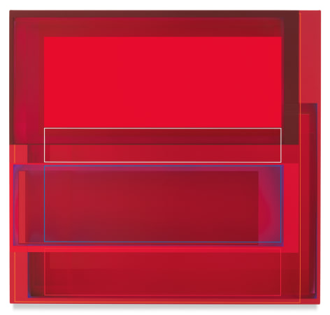 Dead Red, 2018, Acrylic on canvas, 33 x 35 inches, 83.8 x 88.9 cm, MMG#30246