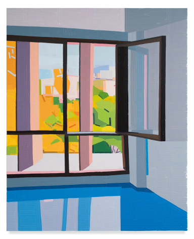 Guy Yanai, Cit&eacute; Radieuse Le Corbusier, 2019, Oil on canvas, 61 7/8 x 50 inches