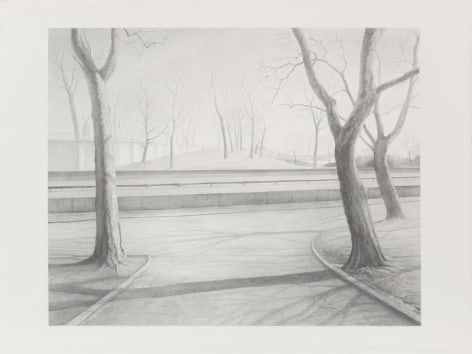 Crossing, 2009, Graphite on paper, 22 1/2 x 30 inches, 57.2 x 76.2 cm, A/Y#21570
