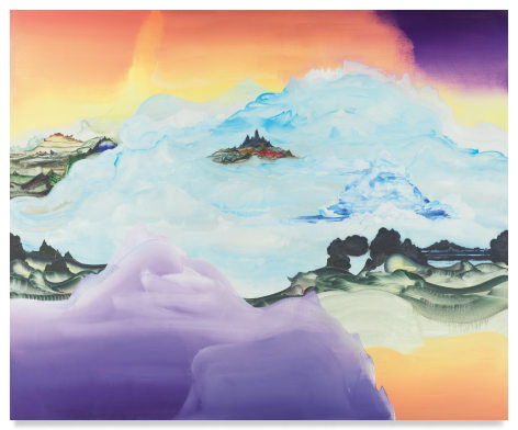 Crown of Fog, 2021, Oil on linen, 76 x 92 inches, 193 x 233.7 cm, MMG#33744