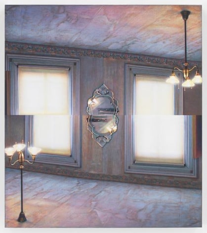 Mirrored Room Two, 2015, Graphite grisaille, colored pencil and UV varnish on board, 18 x 16 inches, 45.7 x 40.6 cm, AMY#27911
