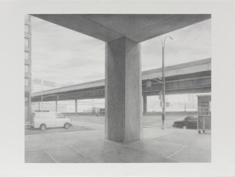 Intersection, 2009, Graphite on paper, 22 3/4 x 30 1/4 inches, 57.8 x 76.8 cm, A/Y#21667