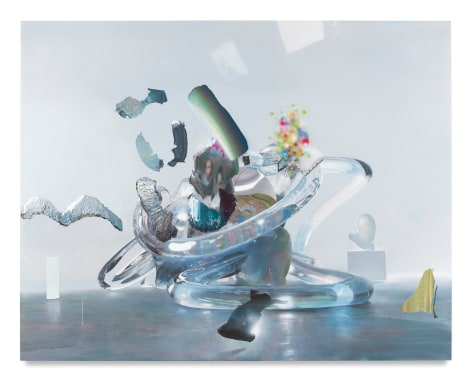 You&#039;re not alone, 2018, Acrylic on canvas over panel, 67 x 85 inches, 170.2 x 215.9 x 5.1 cm, MMG#29661