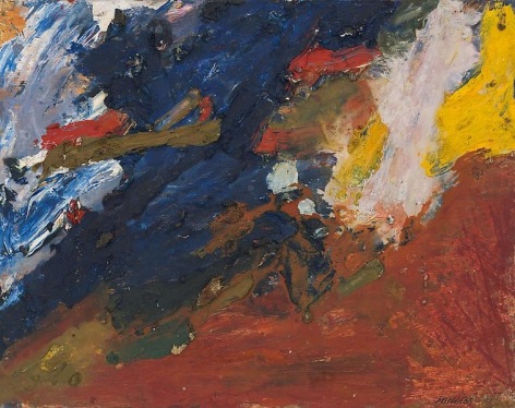George McNeil, &quot;Des Moines Landscape,&quot; 1969, Oil on panel, 16 x 20 inches, 40.6 x 50.8 cm, A/Y#19673