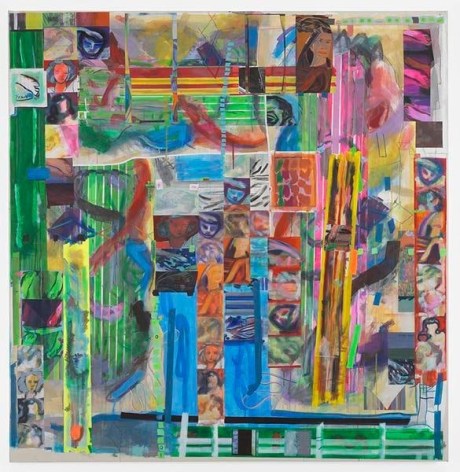 nonmonocularandgreen, 2017, Acrylic on canvas, 68 3/4 x 66 1/2 inches, 174.6 x 168.9 cm, AMY#29162