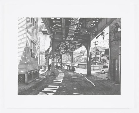 CTA Redline on the North Side, 2016, Pencil on Bristol Board, 15 x 20 inches, 38.1 x 50.8 cm, AMY#28669