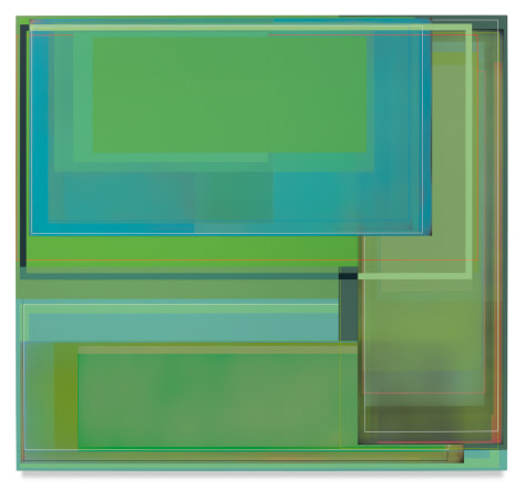 Garden Pleasure, 2019, Acrylic on canvas, 67 x 72 inches, 170.2 x 182.9 cm, MMG#30793
