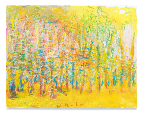 Yellow Woods, 2018, Oil on canvas, 22 x 28 inches, 55.9 x 71.1 cm, MMG#29960