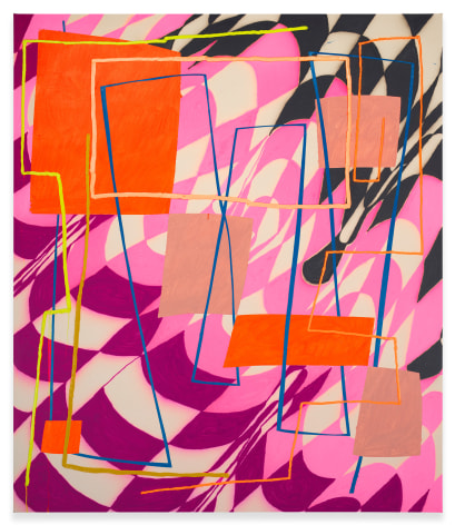 Trudy Benson,&nbsp;Bodies Meeting, 2021, Acrylic and oil on canvas, 77 x 66 inches, 195.6 x 167.6 cm
