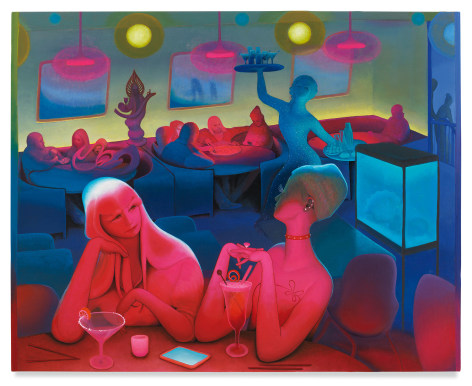 Mission Chinese Restaurant, 2020, Enamel on canvas, 40 x 50 inches,101.6 x 127 cm,&nbsp;MMG#32009