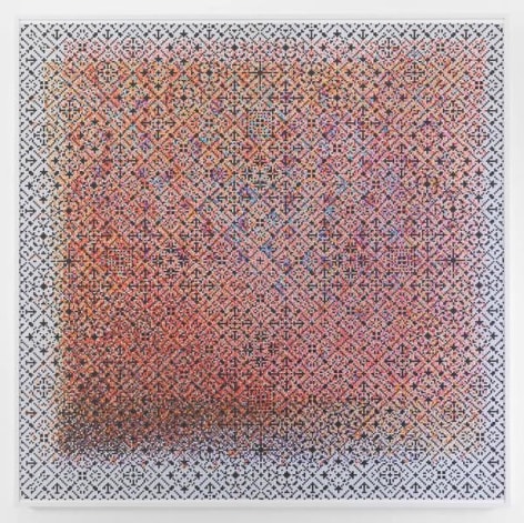Crossword, 2015, Watercolor on paper mounted on archival Tycore, 75 1/2 x 76 1/4 inches, 191.8 x 193.7 cm, AMY#27930
