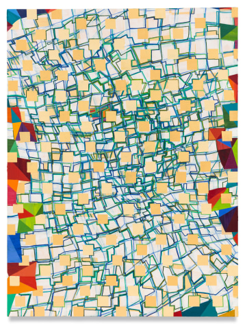 Lisa Corinne Davis, Transitory Theorem, 2022, Oil on canvas, 60 x 45 inches, 152.4 x 114.3 cm, MMG#34296