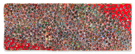Markus Linnenbrink,&nbsp;BUTYOUCANNOTGETTHROUGHTHATMIRROR, 2019,&nbsp;Epoxy resin and pigments on wood,&nbsp;36 x 96 inches,&nbsp;91.4 x 243.8 cm,&nbsp;MMG#31842