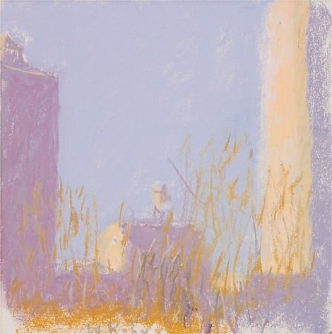 &quot;Over the Tops of Trees at Stuyvesant Park,&quot; 2003, Pastel on paper, 12 x 12 inches, 30.5 x 30.5 cm, A/Y#9615