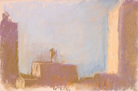 &quot;Stuyvesant Park Bared of Trees,&quot; 2003, Pastel on paper, 12 x 18 inches, 30.5 x 45.7 cm, A/Y#20207