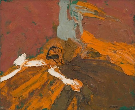 George McNeil, &quot;Landscape Motif,&quot; 1968, Oil on panel, 13 x 16 1/8 inches, 33 x 41 cm, A/Y#17722
