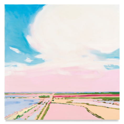 Salt Flats, 2022, Mixed media oil on canvas, 51 x 51 inches, 129.5 x 129.5 cm, MMG#34095