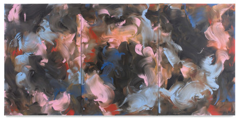 la vie en rose, 2021, Oil on canvas, 74 7/8 x 153 1/2 inches, 190 x 390 cm, MMG#33638