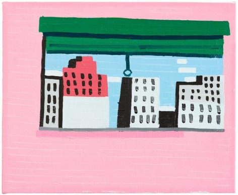 Guy Yanai, The Window (After P.G.), 2014, Oil on linen, 14 1/2 x 11 3/4 inches, 37 x 30 cm, A/Y#22007