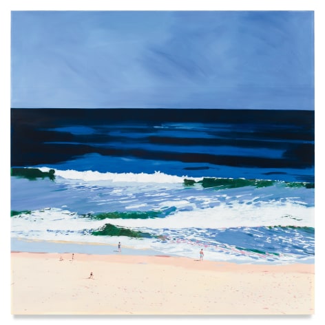 Aerial Beach, 2022, Mixed media oil on canvas, 68 x 68 inches, 172.7 x 172.7 cm, MMG#34102