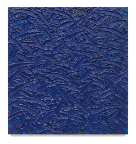 Ratio Blue 3/2/1 #3, 2011, Oil on canvas on wood panel, 44 x 33 inches, 111.8 x 83.8 cm, MMG#30151
