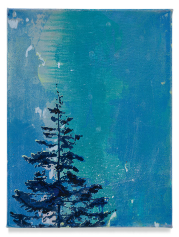 Pine Top, 2022, Mixed medium on canvas, 16 x 12 inches, 40.6 x 30.5 cm, MMG#34389
