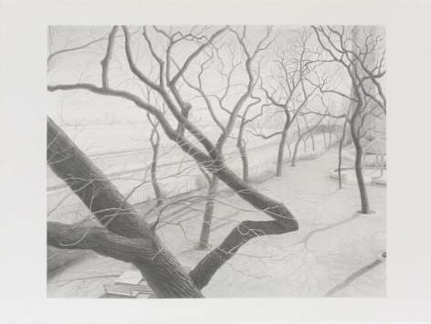 Underpass, 2010, Graphite on paper, 22 1/2 x 30 inches, 57.2 x 76.2 cm, A/Y#21571