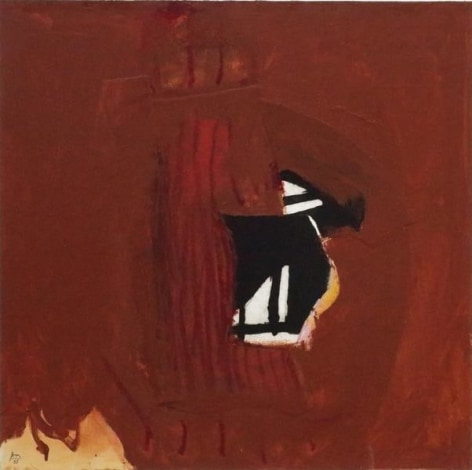 Robert Motherwell, Collaged Wall II, 1985, Acrylic, pasted papers, and oil crayon on canvas mounted on Masonite, 36 x 36 inches, 91.4 x 91.4 cm, A/Y#12526