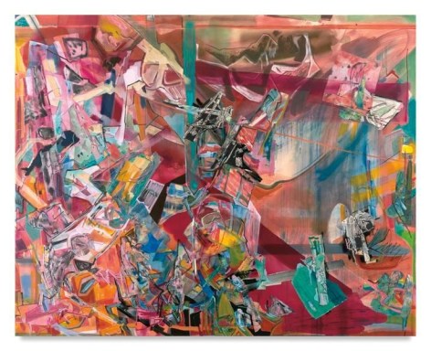 My Own Folly, 2016, Acrylic, oil, and collage on canvas, 80 x 100 inches, 203.2 x 254 cm, AMY#28313