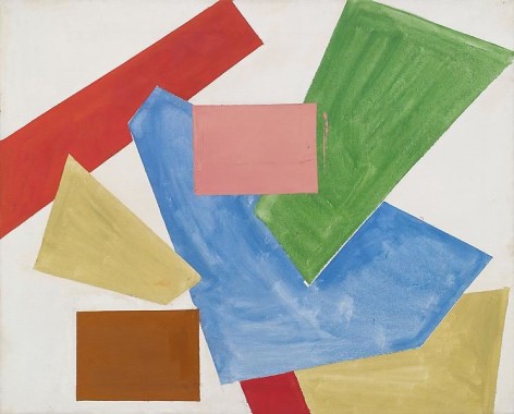 &quot;Abstraction in White,&quot; 1954, Oil on linen, 40 x 50 inches, 101.6 x 127 cm, A/Y#3944