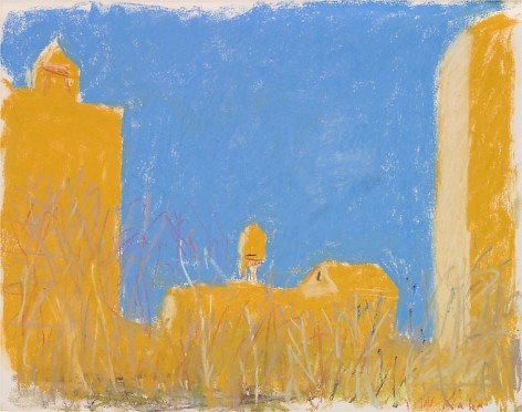 &quot;Across the Nearby Park,&quot; 2003, Pastel on paper, 14 x 18 inches, 35.6 x 45.7 cm, A/Y#20206