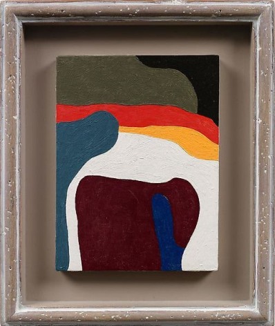 &quot;Turn over,&quot; 1985, Oil on wood, painting 8 x 6 inches, framed 12 1/8 x 10 2/8 inches, 30.8 x 26 cm, A/Y#19113