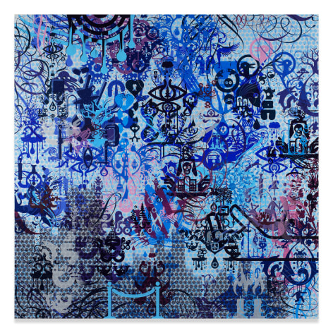 Ryan McGinness, A Willing Victim, 2015, Acrylic on canvas, 72 x 72 inches