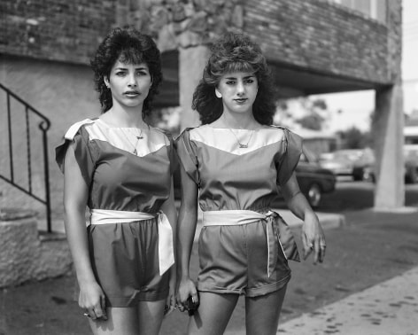 Two Girls in Matching Outfits, 1983-84