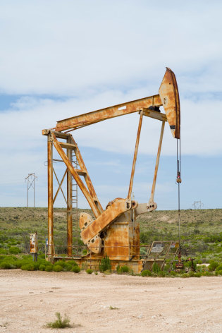 Oil Pump Jacks: Maljamar, New Mexico, from the series,&nbsp;Beneath the Dirt of Great Men