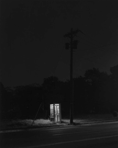 George Tice Telephone Booth, 3 A.M., Rahway, New Jersey