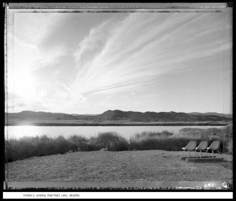 Fisher&#039;s Landing, Martinez Lake, Arizona, 1988, vintage gelatin silver print