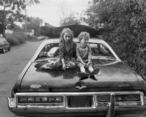 Children on a Wrecked Car, 1983-84