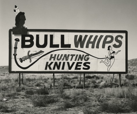 Billboard, Route 66, West of Albuquerque, New Mexico&#039;1972, vintage gelatin silver print