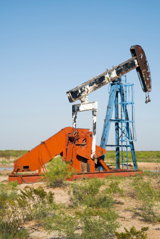 Oil Pump Jacks: Orla, Texas, from the series,&nbsp;Beneath the Dirt of Great Men